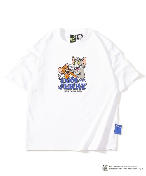 Tom&Jerry(トムアンドジェリー)の「【TOM&JERRY/トムとジェリー】サガラ刺繍エンブレムTシャツ/ビックシルエット(Tシャツ/カットソー・レディース・ホワイト/ブラック/イエロー/ブルー・M/L)」の16枚目の写真