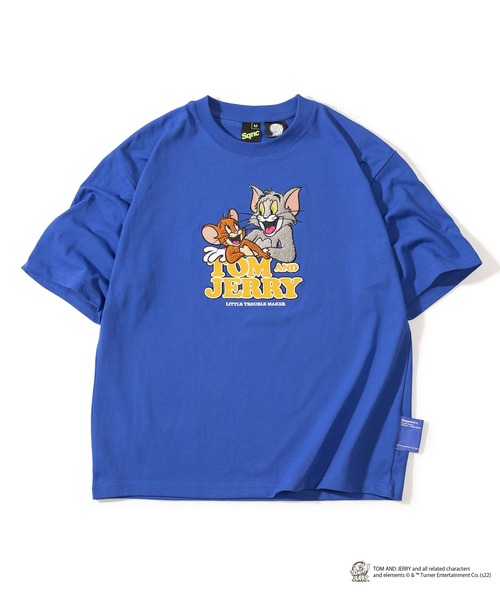 Tom&Jerry(トムアンドジェリー)の「【TOM&JERRY/トムとジェリー】サガラ刺繍エンブレムTシャツ/ビックシルエット(Tシャツ/カットソー・レディース・ホワイト/ブラック/イエロー/ブルー・M/L)」の13枚目の写真