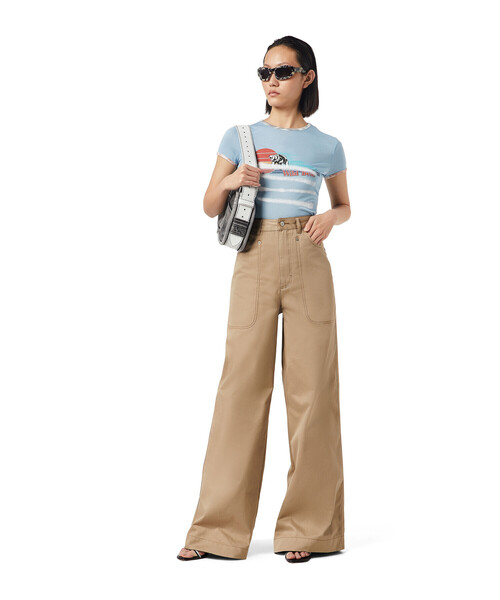 DIESEL（ディーゼル）の「レディース ワイドパンツ ワークパンツ カラーパンツ（その他パンツ・レディース・ベージュ・30inch/24inch/26inch/28inch）」の2枚目の写真