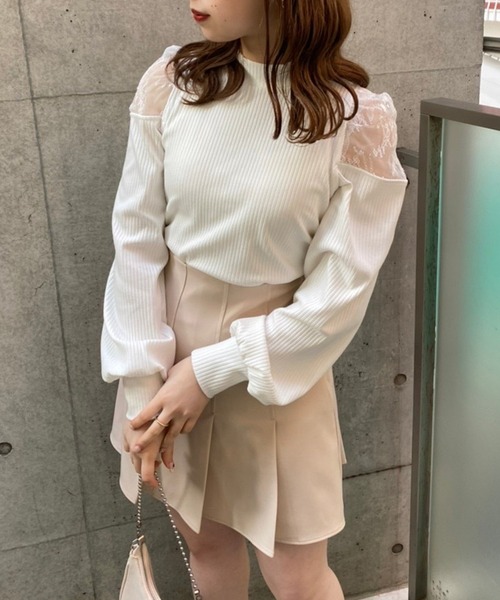 one after another NICE CLAUP（ワンアフターアナザーナイスクラップ）の「ボックスプリーツミニスカート（スカート・レディース・ブラック/ベージュ/チェック・FREE）」の11枚目の写真