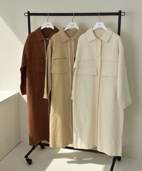 I_am（アイアム）の「nuance jacquard piping jacket（その他アウター・レディース・ベージュ/オレンジ系/オフホワイト・FREE）」の13枚目の写真