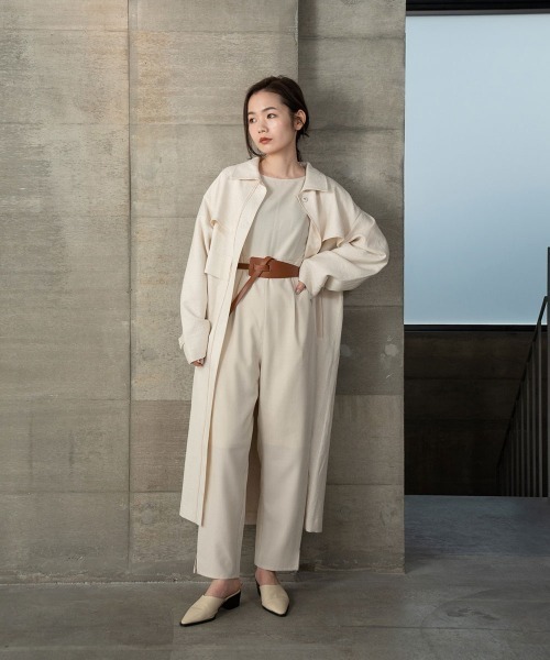 I_am（アイアム）の「nuance jacquard piping jacket（その他アウター・レディース・ベージュ/オレンジ系/オフホワイト・FREE）」の7枚目の写真