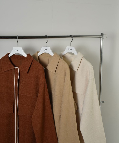 I_am（アイアム）の「nuance jacquard piping jacket（その他アウター・レディース・ベージュ/オレンジ系/オフホワイト・FREE）」の14枚目の写真