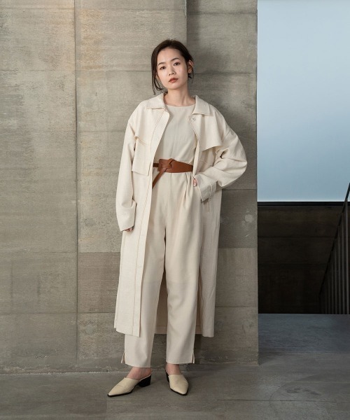 I_am（アイアム）の「nuance jacquard piping jacket（その他アウター・レディース・ベージュ/オレンジ系/オフホワイト・FREE）」の18枚目の写真