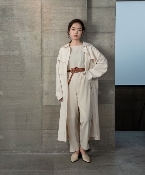 I_am（アイアム）の「nuance jacquard piping jacket（その他アウター・レディース・ベージュ/オレンジ系/オフホワイト・FREE）」の16枚目の写真