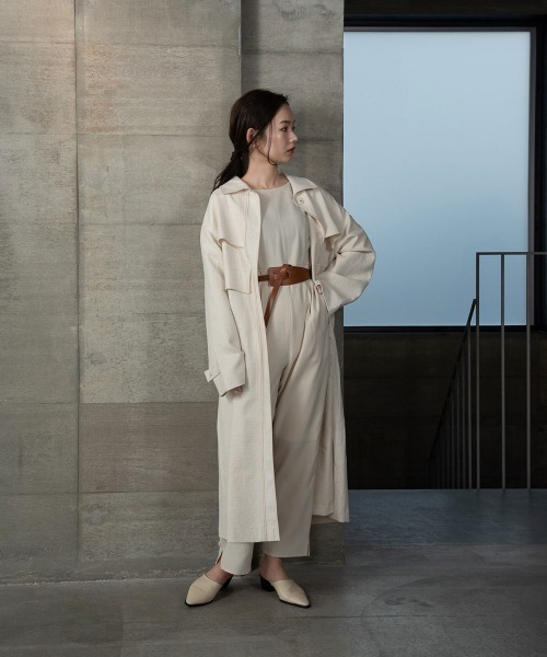 I_am（アイアム）の「nuance jacquard piping jacket（その他アウター・レディース・ベージュ/オレンジ系/オフホワイト・FREE）」の22枚目の写真