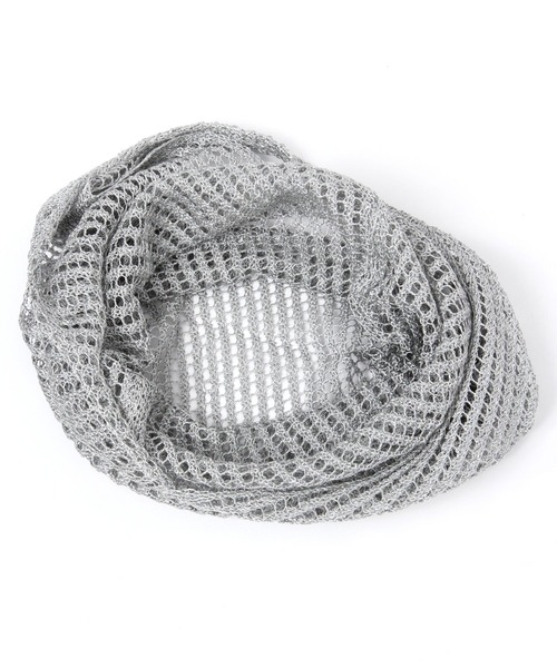 LEPSIM（レプシィム）の「【CONTROL FREAK/コントロールフリーク】シャイニーニットバッグ　254949（ハンドバッグ・レディース・ベージュ/シルバー・ONE SIZE）」の6枚目の写真