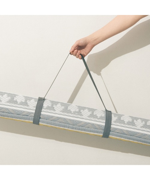 セール】トゥッティフル PP ゴザ ラグ 1800×1200 ホワイト×グレー