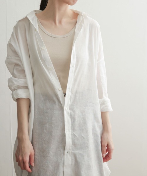 URBAN RESEARCH DOORS(アーバンリサーチドアーズ)の「リップルベーシックタンクトップ(タンクトップ・レディース・ピンク/ベージュ/ブラック/オフホワイト・1)」の7枚目の写真