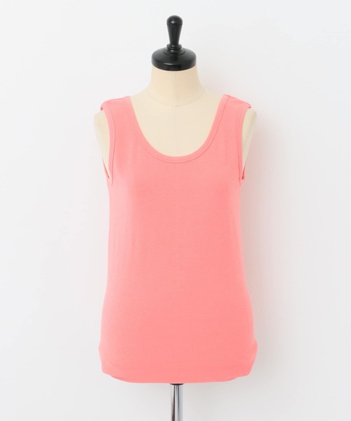 URBAN RESEARCH DOORS(アーバンリサーチドアーズ)の「リップルベーシックタンクトップ(タンクトップ・レディース・ピンク/ベージュ/ブラック/オフホワイト・1)」の10枚目の写真