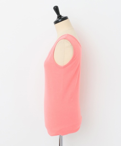 URBAN RESEARCH DOORS(アーバンリサーチドアーズ)の「リップルベーシックタンクトップ(タンクトップ・レディース・ピンク/ベージュ/ブラック/オフホワイト・1)」の11枚目の写真