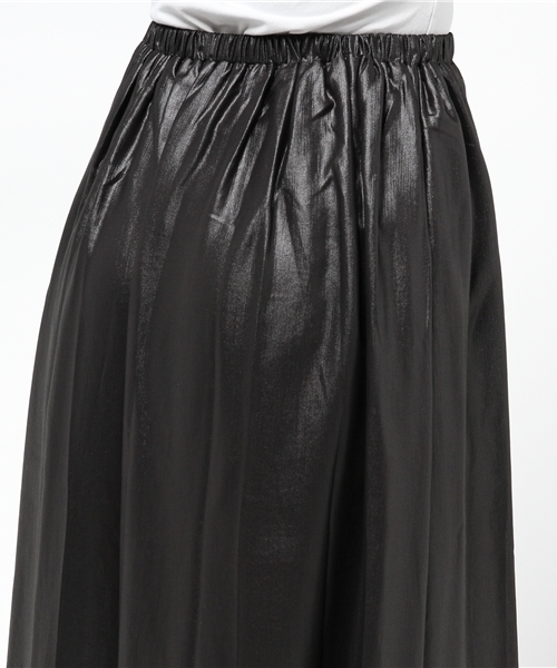 WHO'S WHO gallery（フーズフーギャラリー）の「【Wal2】ギャザーミモレ丈スカート（スカート・レディース・オフホワイト/ブラック・FREE）」の7枚目の写真