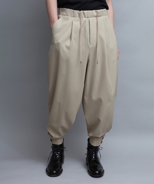 ato（アトウ）の「CUFFLINKS PANTS（その他パンツ・メンズ・ブラック/ベージュ/サックスブルー・44/46/48）」の9枚目の写真