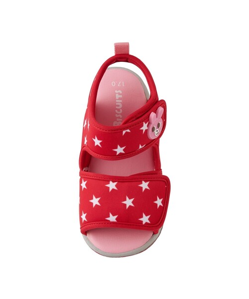 HOT BISCUITS（ホットビスケッツ）の「ジャージ素材サンダル（サンダル・キッズ・マルチ/レッド・19cm/14cm/16cm/18cm/15cm/17cm）」の6枚目の写真