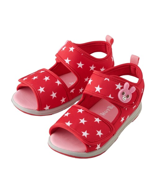 HOT BISCUITS（ホットビスケッツ）の「ジャージ素材サンダル（サンダル・キッズ・マルチ/レッド・19cm/14cm/16cm/18cm/15cm/17cm）」の4枚目の写真