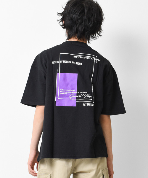 RAT EFFECT（ラットエフェクト）の「ネオンプリントTシャツ（Tシャツ/カットソー・キッズ・ライトブルー/ブラック/オフホワイト/カーキ/グレイッシュベージュ/ホワイト系その他・120/130/140/150/160/170）」の3枚目の写真