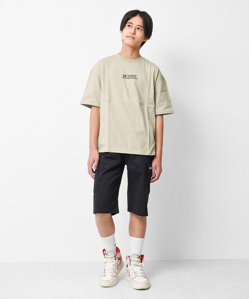 RAT EFFECT（ラットエフェクト）の「ネオンプリントTシャツ（Tシャツ/カットソー・キッズ・ライトブルー/ブラック/オフホワイト/カーキ/グレイッシュベージュ/ホワイト系その他・120/130/140/150/160/170）」の11枚目の写真