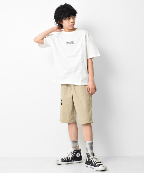 RAT EFFECT（ラットエフェクト）の「ネオンプリントTシャツ（Tシャツ/カットソー・キッズ・ライトブルー/ブラック/オフホワイト/カーキ/グレイッシュベージュ/ホワイト系その他・120/130/140/150/160/170）」の7枚目の写真