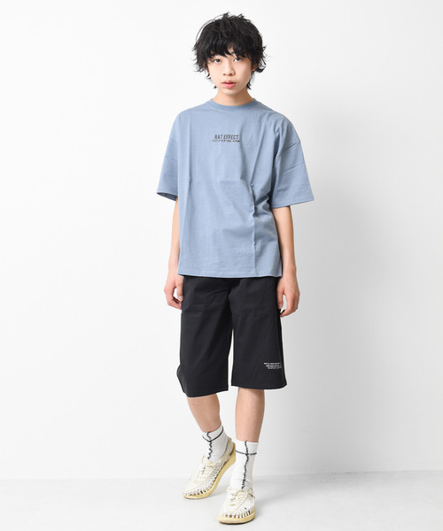 RAT EFFECT（ラットエフェクト）の「ネオンプリントTシャツ（Tシャツ/カットソー・キッズ・ライトブルー/ブラック/オフホワイト/カーキ/グレイッシュベージュ/ホワイト系その他・120/130/140/150/160/170）」の15枚目の写真