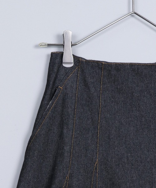 &g'aime（アンジェム）の「【&g’aime】デニムフレアスカート（デニムスカート・レディース・ブラック/ネイビー・FREE）」の20枚目の写真