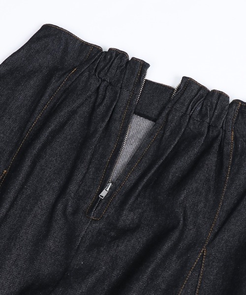 &g'aime（アンジェム）の「【&g’aime】デニムフレアスカート（デニムスカート・レディース・ブラック/ネイビー・FREE）」の16枚目の写真