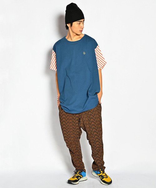 ALDIES(アールディーズ)の「Arrange Wide T / アレンジワイドT(Tシャツ/カットソー・メンズ・グリーン/ホワイト/ネイビー/ブラック/イエロー・FREE)」の4枚目の写真
