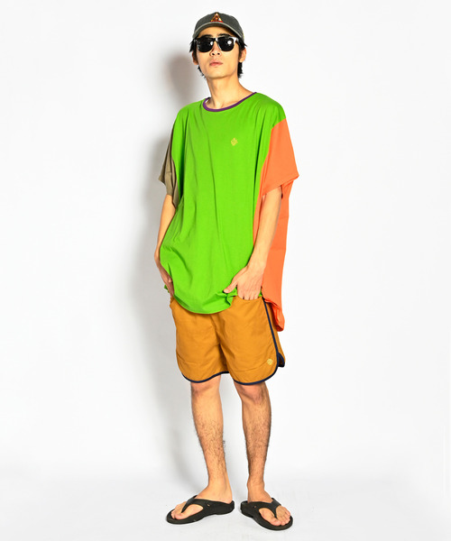 ALDIES(アールディーズ)の「Arrange Wide T / アレンジワイドT(Tシャツ/カットソー・メンズ・グリーン/ホワイト/ネイビー/ブラック/イエロー・FREE)」の1枚目の写真