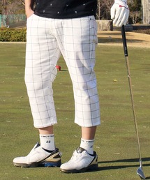 TopIsm（トップイズム）の「カモフラチェック柄 ストレッチ クロップド ゴルフパンツ ゴルフウェア メンズ（ゴルフグッズ）」