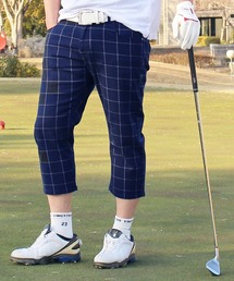 TopIsm（トップイズム）の「カモフラチェック柄 ストレッチ クロップド ゴルフパンツ ゴルフウェア メンズ（ゴルフグッズ）」
