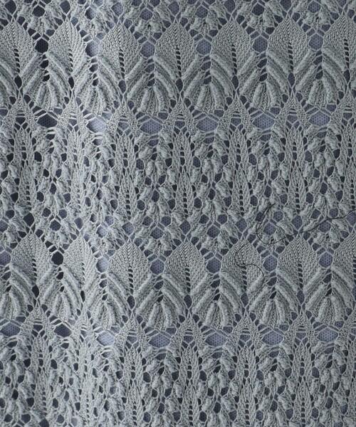 OPAQUE.CLIP（オペークドットクリップ）の「◆【C】透かし編みイージーニットパンツ（その他パンツ・レディース・ライトブルー/オフホワイト・38/36）」の8枚目の写真