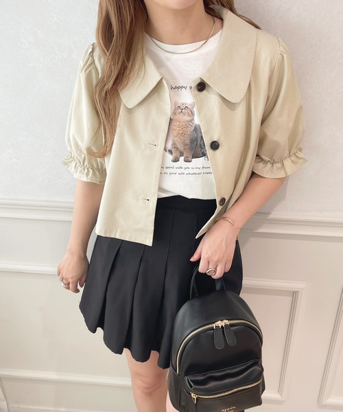 apres jour（アプレジュール）の「【セットアップ可能】ショートジャケット【ZOZOTOWN限定アイテム】（テーラードジャケット・レディース・ブラウン系その他/アイボリー/ブラック・フリー/X-LARGE）」の19枚目の写真