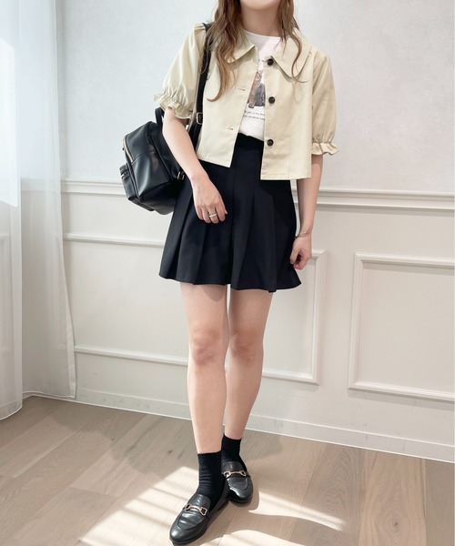 apres jour（アプレジュール）の「【セットアップ可能】ショートジャケット【ZOZOTOWN限定アイテム】（テーラードジャケット・レディース・ブラウン系その他/アイボリー/ブラック・フリー/X-LARGE）」の10枚目の写真