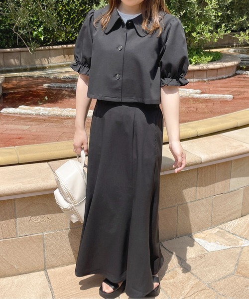 apres jour（アプレジュール）の「【セットアップ可能】ショートジャケット【ZOZOTOWN限定アイテム】（テーラードジャケット・レディース・ブラウン系その他/アイボリー/ブラック・フリー/X-LARGE）」の15枚目の写真