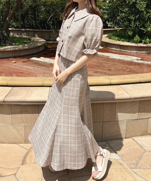 apres jour（アプレジュール）の「【セットアップ可能】ショートジャケット【ZOZOTOWN限定アイテム】（テーラードジャケット・レディース・ブラウン系その他/アイボリー/ブラック・フリー/X-LARGE）」の17枚目の写真