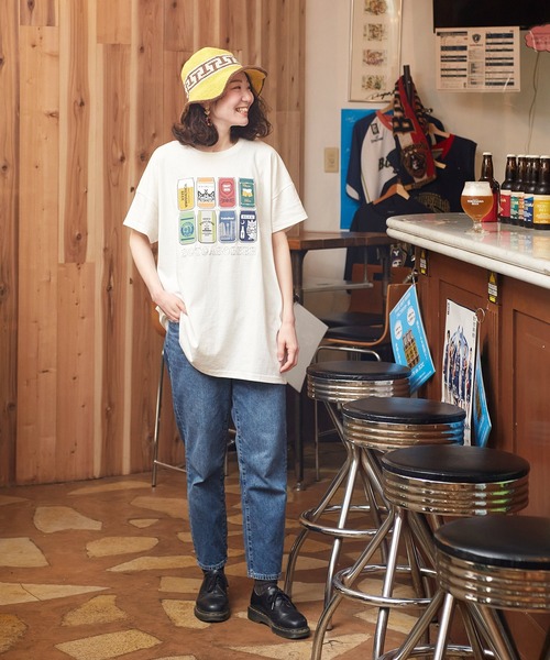 チャイハネ（チャイハネ）の「【チャイハネ】YOKOHAMA BEER×grn×Amina ヨコビTシャツ（Tシャツ/カットソー・レディース・ホワイト/イエロー/チャコール・FREE）」の19枚目の写真