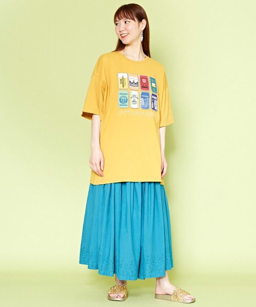 チャイハネ（チャイハネ）の「【チャイハネ】YOKOHAMA BEER×grn×Amina ヨコビTシャツ（Tシャツ/カットソー・レディース・ホワイト/イエロー/チャコール・FREE）」の5枚目の写真