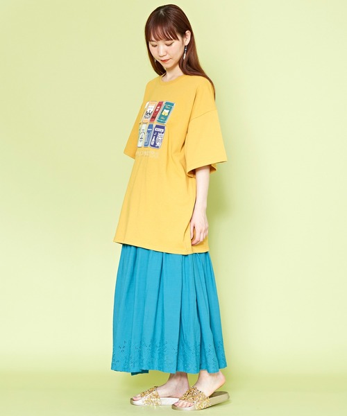 チャイハネ（チャイハネ）の「【チャイハネ】YOKOHAMA BEER×grn×Amina ヨコビTシャツ（Tシャツ/カットソー・レディース・ホワイト/イエロー/チャコール・FREE）」の6枚目の写真