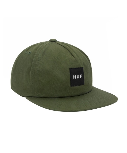 HUF（ハフ）の「ESS UNSTRUCTURED BOX SNAPBACK / HUF キャップ 帽子（キャップ・メンズ・ブラック/インディゴブルー/グリーン系その他・O/S）」の2枚目の写真