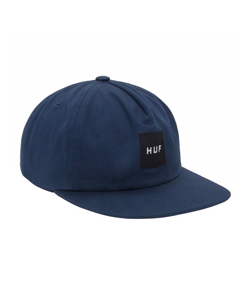 HUF（ハフ）の「ESS UNSTRUCTURED BOX SNAPBACK / HUF キャップ 帽子（キャップ・メンズ・ブラック/インディゴブルー/グリーン系その他・O/S）」の3枚目の写真