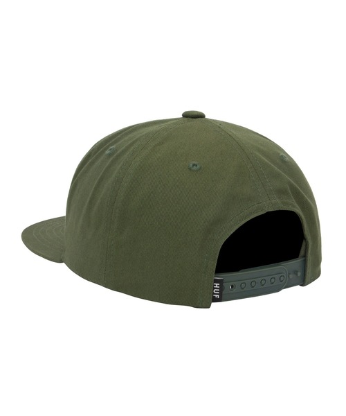 HUF（ハフ）の「ESS UNSTRUCTURED BOX SNAPBACK / HUF キャップ 帽子（キャップ・メンズ・ブラック/インディゴブルー/グリーン系その他・O/S）」の4枚目の写真