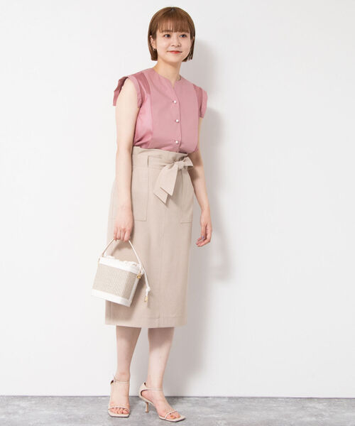 NOLLEY’S(ノーリーズ)の「シアーデザインパールボタンブラウス(シャツ/ブラウス・レディース・ブラウン/ブラック/ピンク・38)」の14枚目の写真