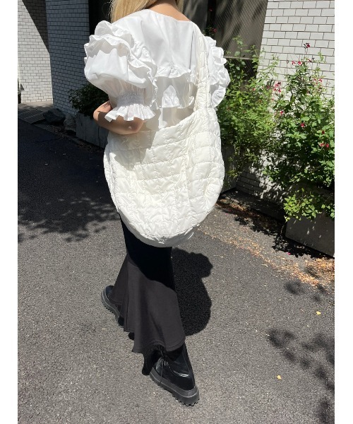 WC（ダブル シー）の「ダブルフリル半袖ブラウス（シャツ/ブラウス・レディース・ホワイト・FREE）」の7枚目の写真