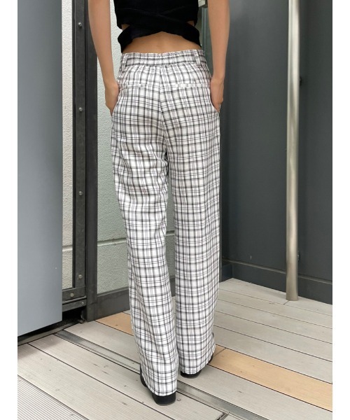 ENVYM（アンビー）の「２タックチェックＰＴ（その他パンツ・レディース・ホワイト/ブラック・FREE）」の20枚目の写真