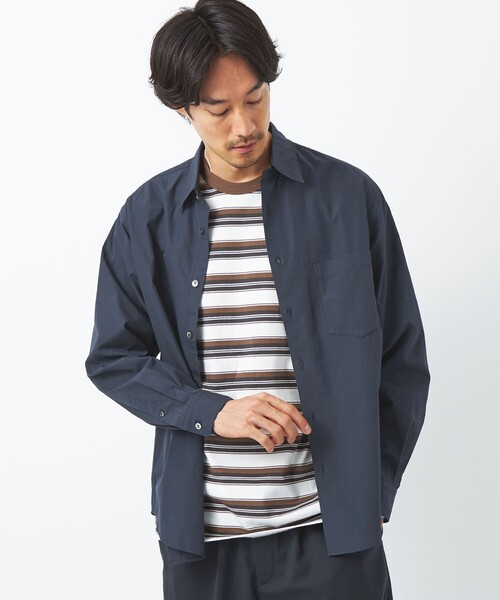 green label relaxing(グリーンレーベルリラクシング)の「<green label relaxing>トーマスメイソン ジャストルーズ レギュラーカラーシャツ(シャツ/ブラウス・メンズ・ライトブルー/ネイビー/ロイヤルブルー・S/M/L/XL/XXL)」の1枚目の写真