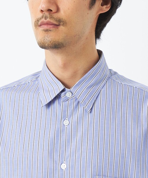 green label relaxing(グリーンレーベルリラクシング)の「<green label relaxing>トーマスメイソン ジャストルーズ レギュラーカラーシャツ(シャツ/ブラウス・メンズ・ライトブルー/ネイビー/ロイヤルブルー・S/M/L/XL/XXL)」の12枚目の写真