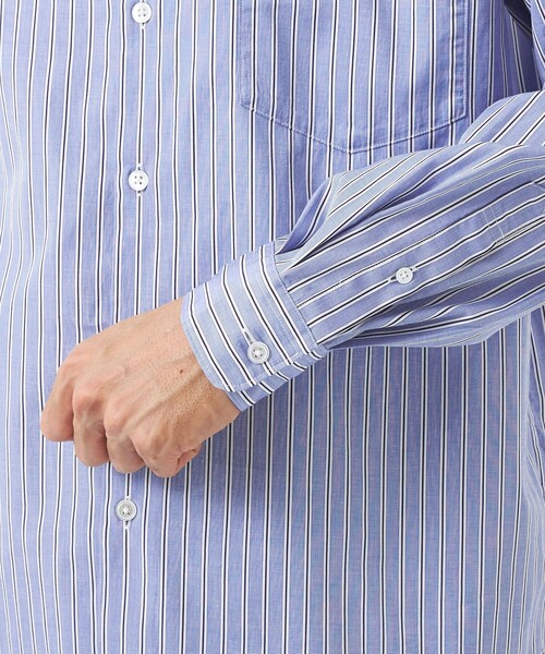 green label relaxing(グリーンレーベルリラクシング)の「<green label relaxing>トーマスメイソン ジャストルーズ レギュラーカラーシャツ(シャツ/ブラウス・メンズ・ライトブルー/ネイビー/ロイヤルブルー・S/M/L/XL/XXL)」の11枚目の写真