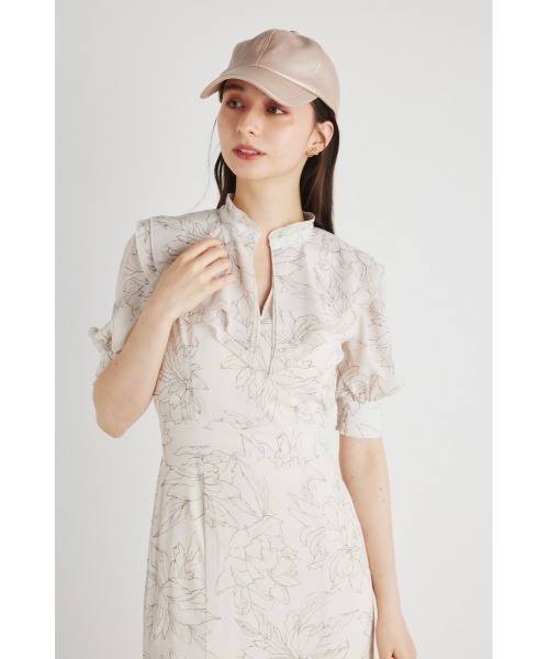 rienda（リエンダ）の「ビッグカラーマーメイドワンピース（ワンピース・レディース・ブラック/ピンク/ブルー/アイボリー・SMALL/MEDIUM）」の9枚目の写真