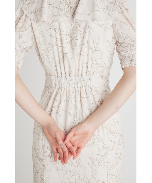 rienda（リエンダ）の「ビッグカラーマーメイドワンピース（ワンピース・レディース・ブラック/ピンク/ブルー/アイボリー・SMALL/MEDIUM）」の17枚目の写真