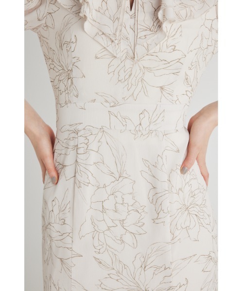 rienda（リエンダ）の「ビッグカラーマーメイドワンピース（ワンピース・レディース・ブラック/ピンク/ブルー/アイボリー・SMALL/MEDIUM）」の16枚目の写真