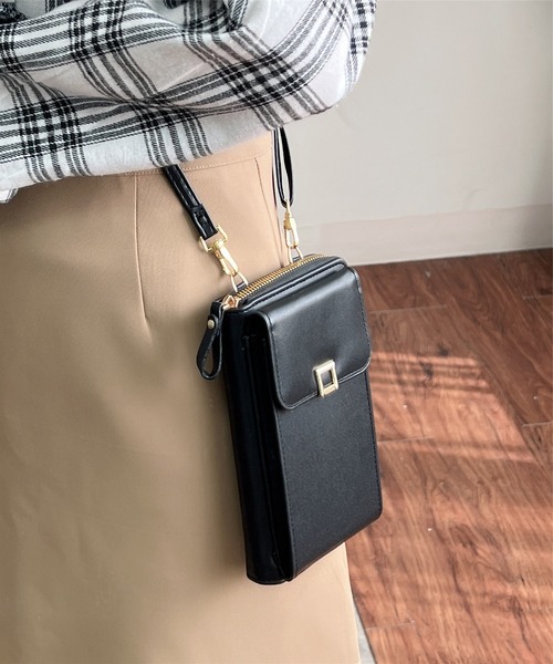 LA VORAGINE(ラ ヴォラジネ)の「ミニお財布ショルダーバッグ/スマホ入れ(ショルダーバッグ・レディース・ピンク/イエロー/ブラック/ホワイト/Lilac・FREE)」の6枚目の写真